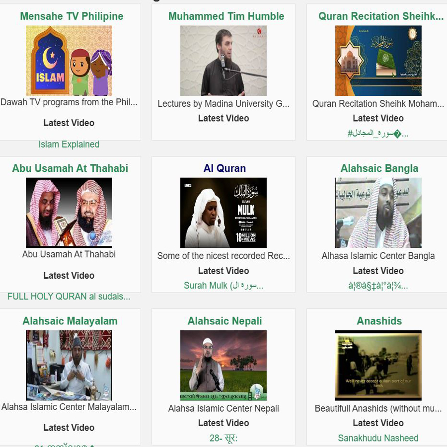 Dawah Videos 32 languages Image